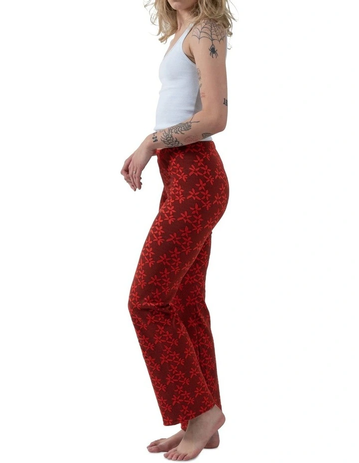 Azealia Pant In Red Multi 2 Azealia Pant In Red Multi - Image 2