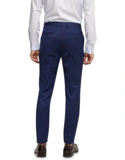 Oxford Byron Wool Suit Trousers In Blue -Myer Clothing Shop 987060880 3 720x928