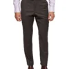 Oxford Hopkins Wool Suit Trousers In Brown