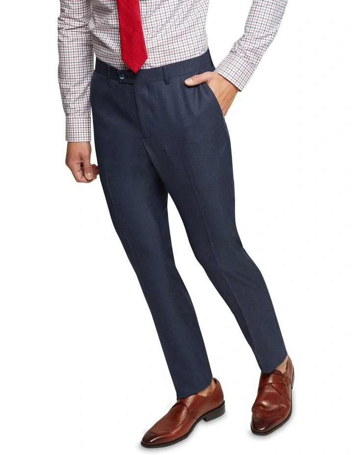 Oxford Hopkins Wool Rich Suit Trousers In Blue 4 Oxford Hopkins Wool Rich Suit Trousers In Blue - Image 4