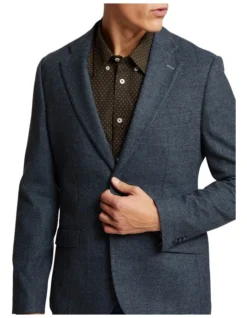 Oxford Milton Wool Rich Blazer In Blue -Myer Clothing Shop 987064300 4 720x928