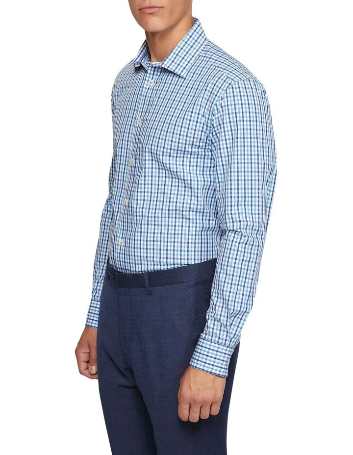 Oxford Beckton Check Shirt In Blue 2 Oxford Beckton Check Shirt In Blue - Image 2