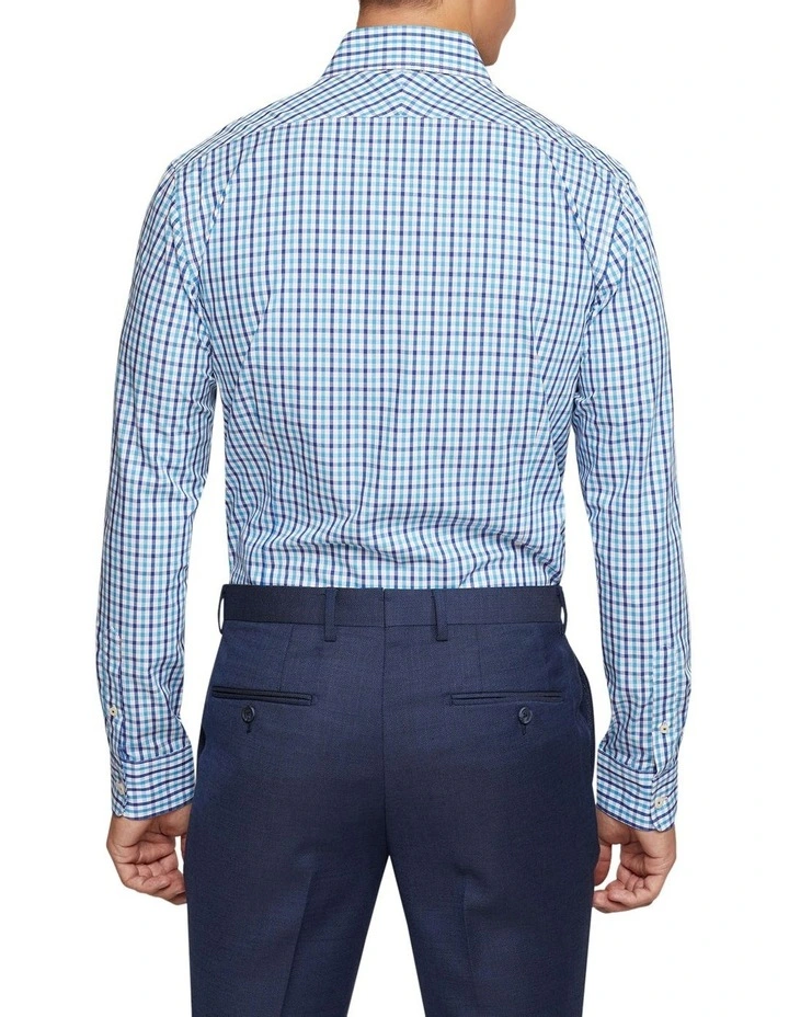 Oxford Beckton Check Shirt In Blue 3 Oxford Beckton Check Shirt In Blue - Image 3