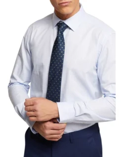 Oxford Beckton Check Shirt In Sky -Myer Clothing Shop 987065290 4 720x928