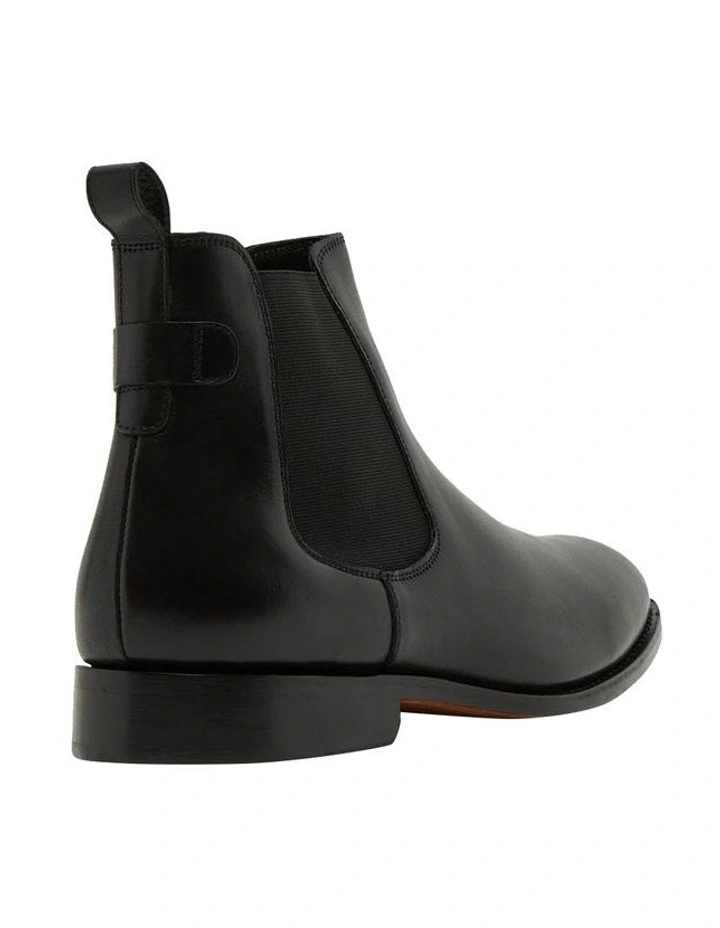 Oxford Guage Chelsea Boot In Black 3 Oxford Guage Chelsea Boot In Black - Image 3