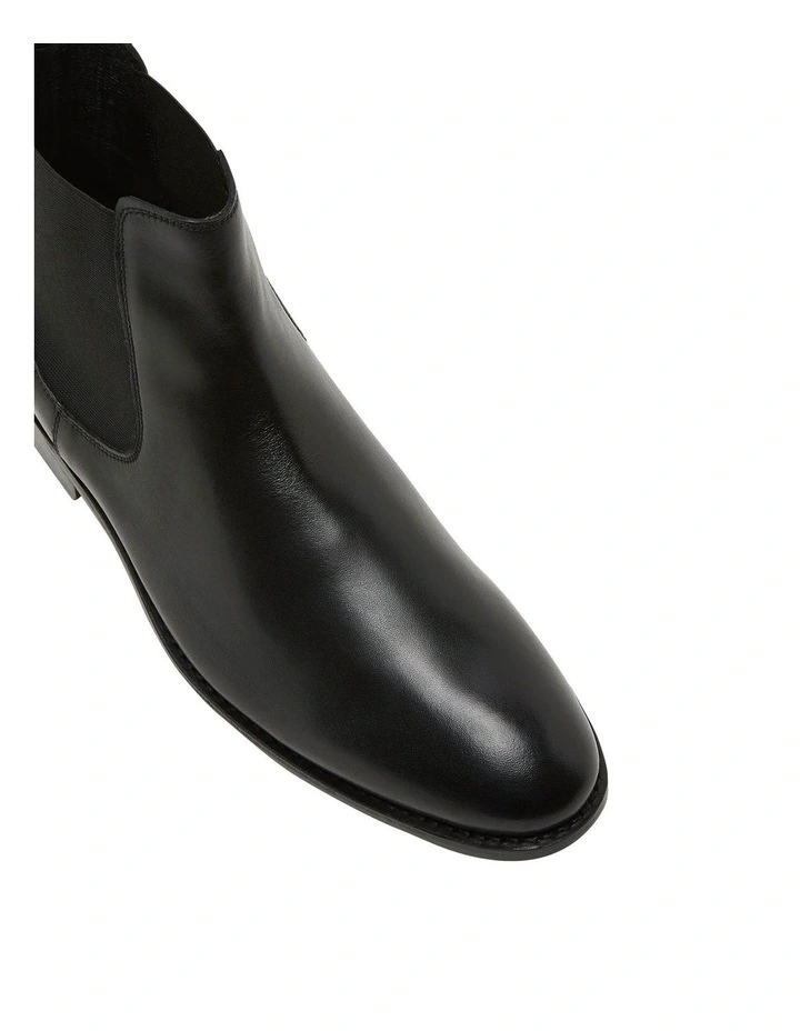 Oxford Guage Chelsea Boot In Black 4 Oxford Guage Chelsea Boot In Black - Image 4