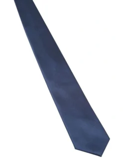 Oxford Solid Tie In Deep Blue -Myer Clothing Shop 987095260 3 720x928