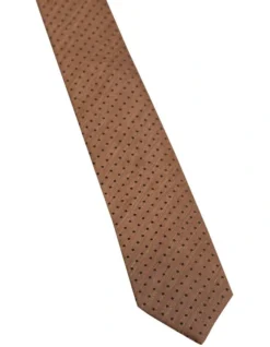 Oxford Golden Spot Tie In Gold -Myer Clothing Shop 987095530 3 720x928