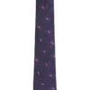 Oxford Large Paisley Design Tie In Dark Purple