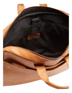 Oxford Samuel Leather Briefcase In Camel -Myer Clothing Shop 987097690 4 720x928