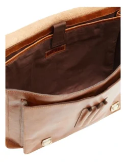 Oxford Benson Leather Messenger Bag In Tan -Myer Clothing Shop 987097960 4 720x928
