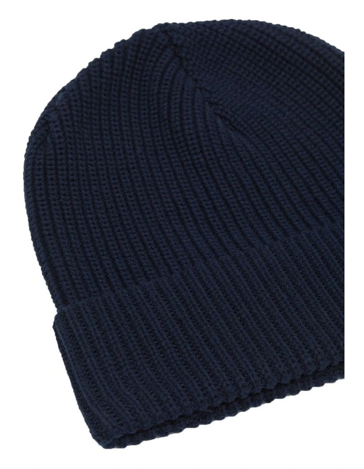 Oxford Ruben Knit Beanie In Blue 2 Oxford Ruben Knit Beanie In Blue - Image 2