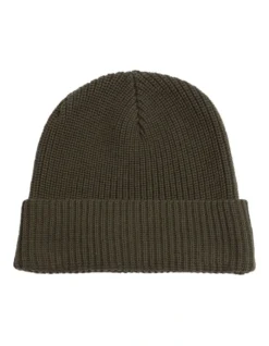 Oxford Ruben Knit Beanie In Green Dark