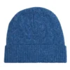 Oxford Eric Cable Knit Beanie In Heather Blue