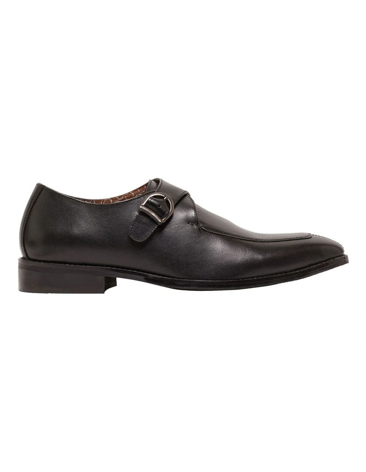 Oxford Sean Monk Shoe In Black 1 Oxford Sean Monk Shoe In Black