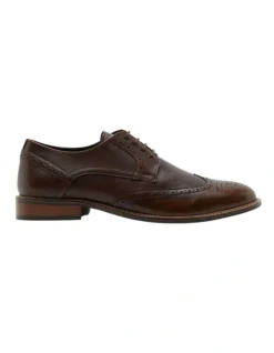 Oxford Ashmore Leather Brogue In Dark Brown
