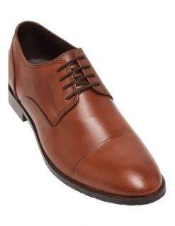 Oxford Archer Leather Derby Shoe In Tan 8 Oxford Archer Leather Derby Shoe In Tan -Myer Clothing Shop 987101560 4 720x928