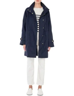 Raglan Sleeved Anorak In Navy