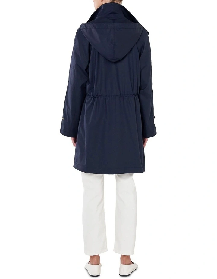 Raglan Sleeved Anorak In Navy 3 Raglan Sleeved Anorak In Navy - Image 3