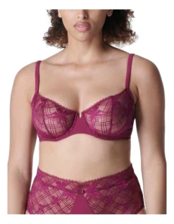 Simone Perele Victoire Half Cup Bra In Purple