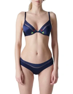 Simone Perele Elsa Wired Triangle Bra In Navy 6 Simone Perele Elsa Wired Triangle Bra In Navy -Myer Clothing Shop 987169330 3 720x928