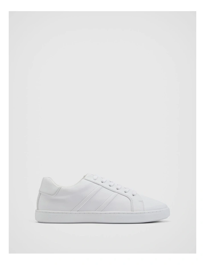 Marais Leather Sneaker In Pure White 1 Marais Leather Sneaker In Pure White