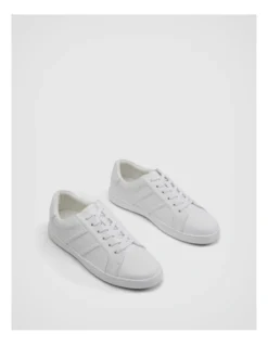 Marais Leather Sneaker In Pure White 6 Marais Leather Sneaker In Pure White -Myer Clothing Shop 987607000 3 720x928