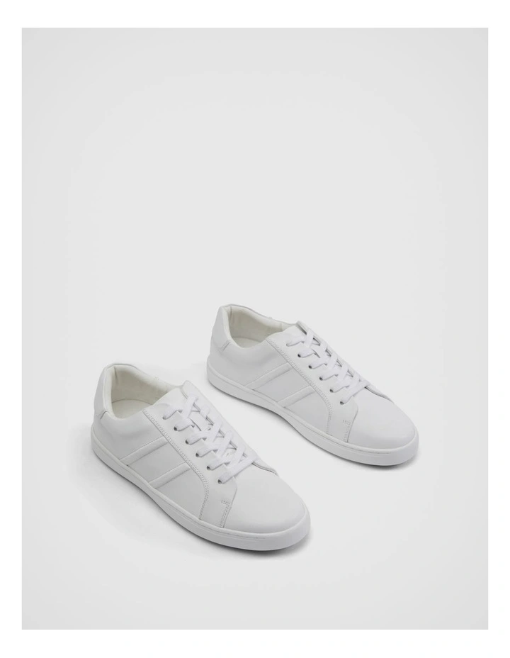 Marais Leather Sneaker In Pure White 3 Marais Leather Sneaker In Pure White - Image 3