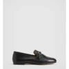 Snaffle Leather Loafer In Black