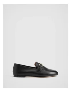 Snaffle Leather Loafer In Black