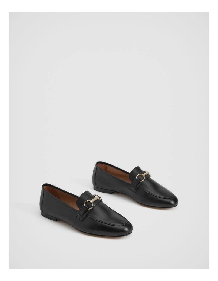 Snaffle Leather Loafer In Black 3 Snaffle Leather Loafer In Black - Image 3