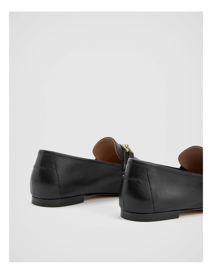 Snaffle Leather Loafer In Black 5 Snaffle Leather Loafer In Black - Image 5