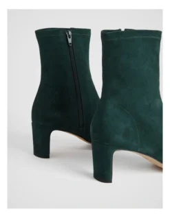 Suede 65mm Heel Bootie In Teal Green -Myer Clothing Shop 987608260 5 720x928