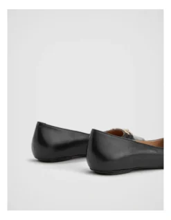 Snaffle Leather Pointed Flat In Black -Myer Clothing Shop 987608620 5 720x928
