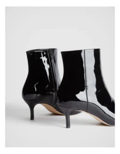 Patent 65mm Heel Boot In Black 9 Patent 65mm Heel Boot In Black -Myer Clothing Shop 987608980 5 720x928