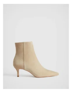 Suede 65mm Heel Boot In Bran