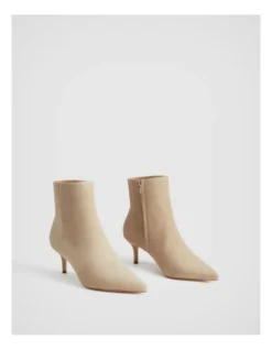 Suede 65mm Heel Boot In Bran -Myer Clothing Shop 987609430 3 720x928