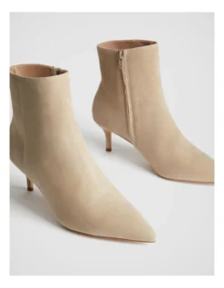 Suede 65mm Heel Boot In Bran -Myer Clothing Shop 987609430 4 720x928
