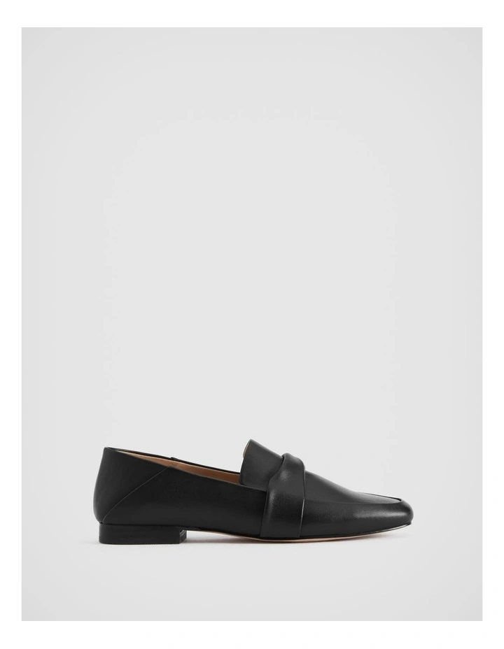 Leather Twist Loafer In Black 1 Leather Twist Loafer In Black