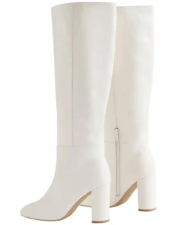 Sophie Knee High Boot In Bone -Myer Clothing Shop 988435360 988430140 4 720x928