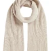 Rib Knit Scarf In Grey
