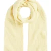Rib Knit Scarf In Soft Butter