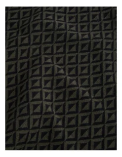 Geo Knit Scarf In Dark Fern -Myer Clothing Shop 988452550 988447330 3 720x928