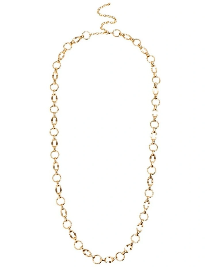 Oxford Rosa Chain Link Necklace In Gold 1 Oxford Rosa Chain Link Necklace In Gold