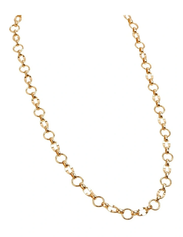 Oxford Rosa Chain Link Necklace In Gold 2 Oxford Rosa Chain Link Necklace In Gold - Image 2