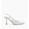 Dune London Cabanna Slingback Heel In White
