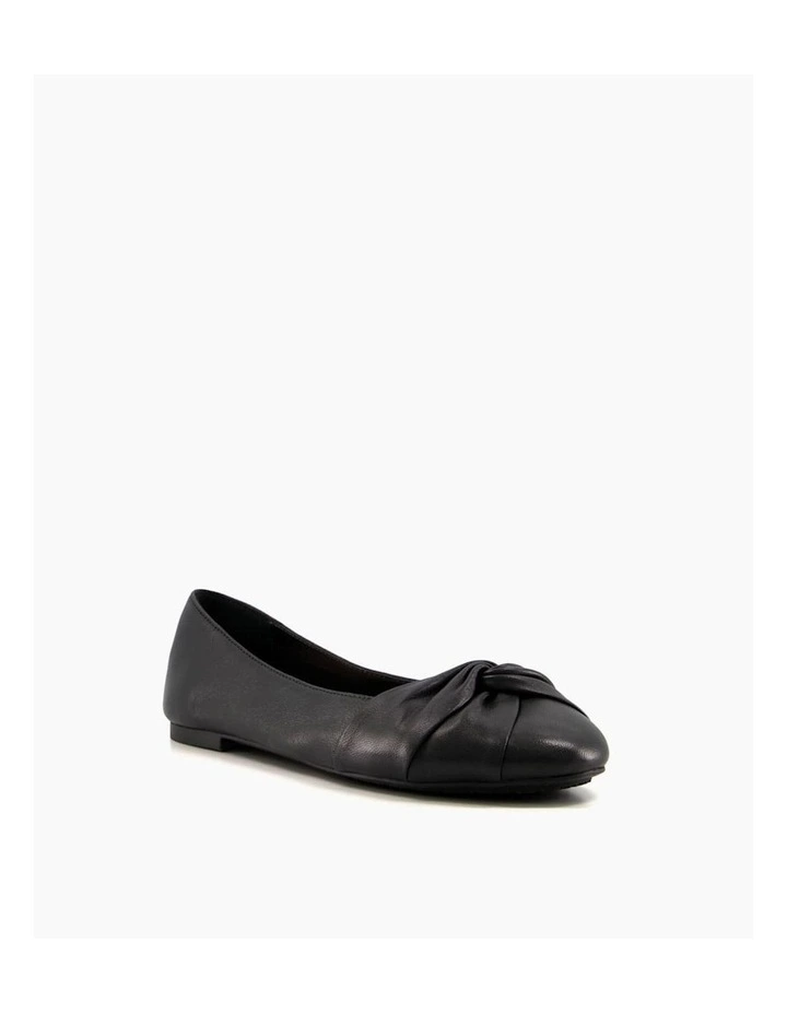 Dune London Hanson Ballet Flat In Black 3 Dune London Hanson Ballet Flat In Black - Image 3