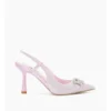 Dune London Create Court Shoe In Pale Pink