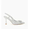 Dune London Create Court Heel In Silver