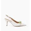 Dune London Canary Slingback Pump In White